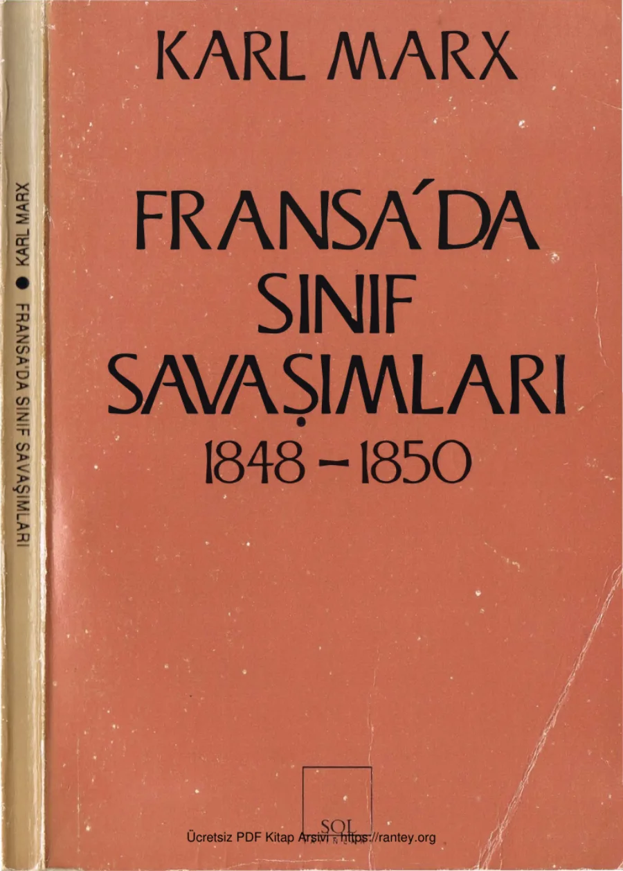 Fransa'da Sınıf Savaşımları kapak görseli