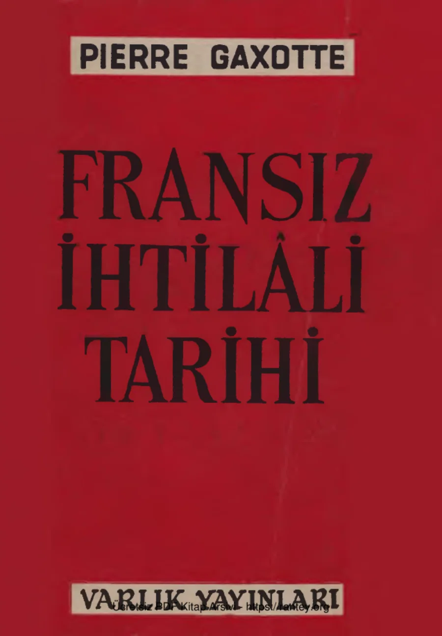Fransız İhtilali Tarihi kapak görseli