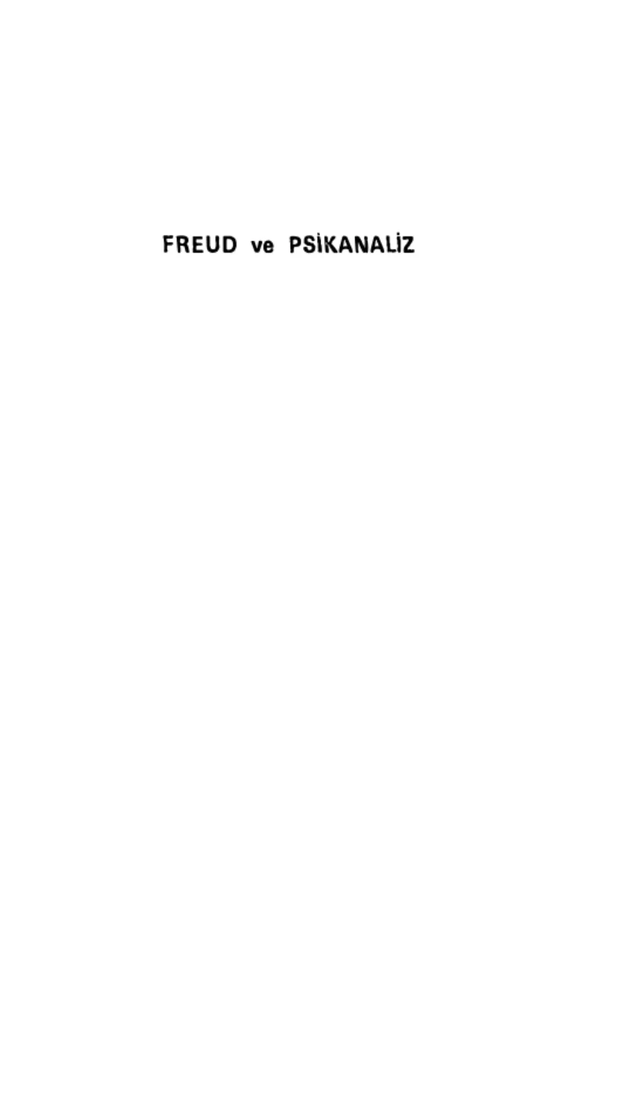 Freud ve Psikanaliz kapak görseli