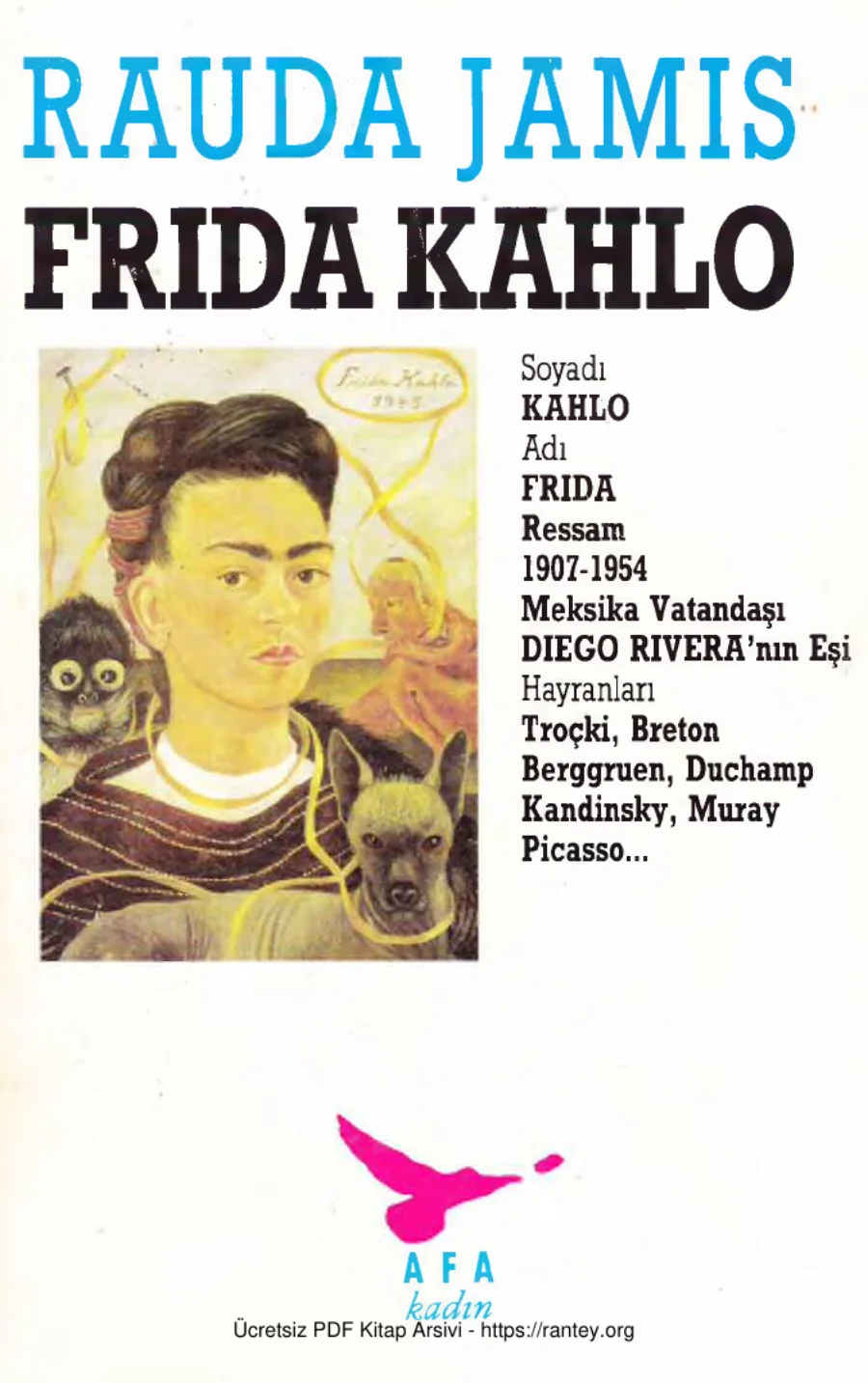 Frida Kahlo Afa Yayınları kapak görseli