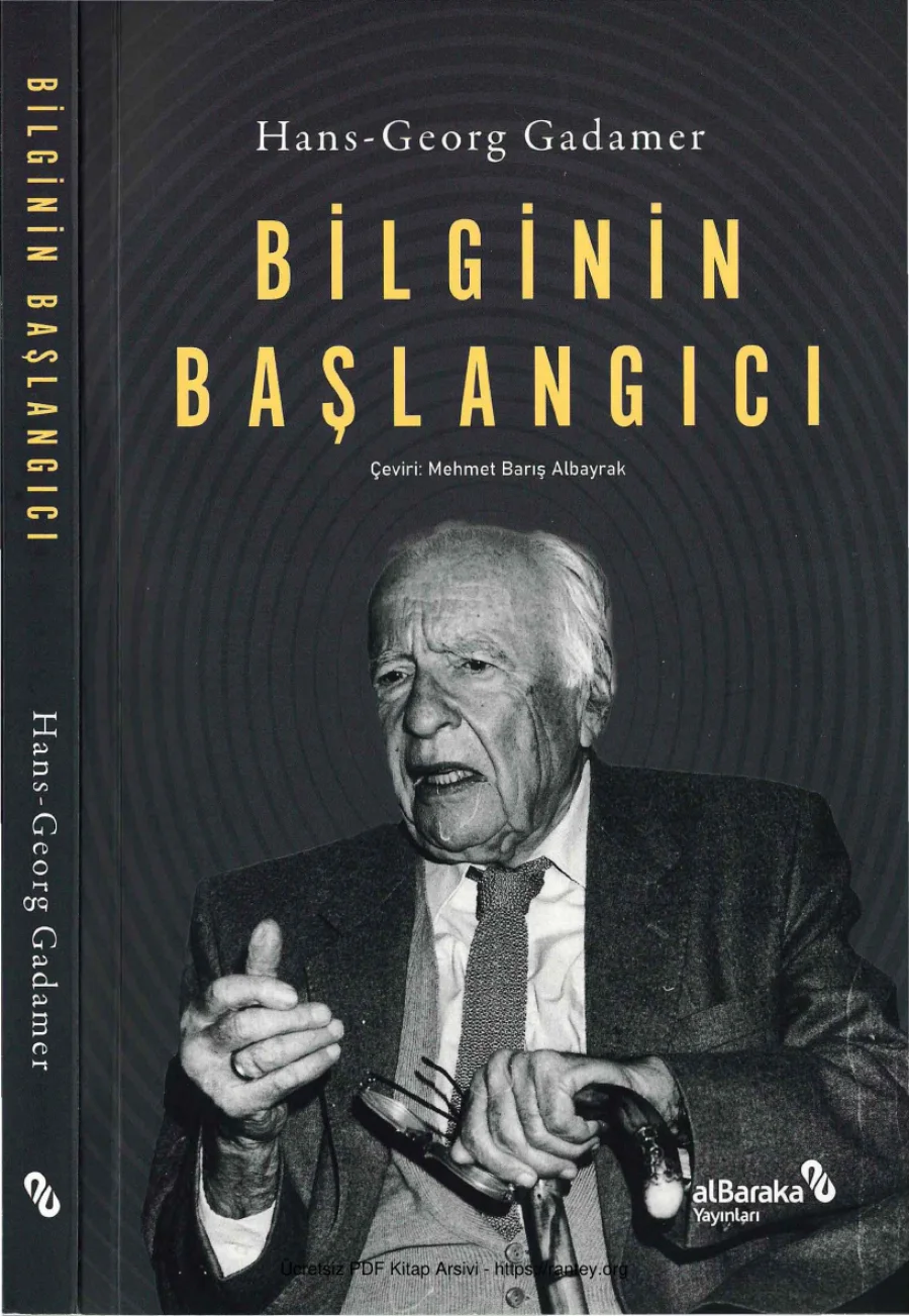 Gadamer Bilginin Başlangıcı kapak görseli