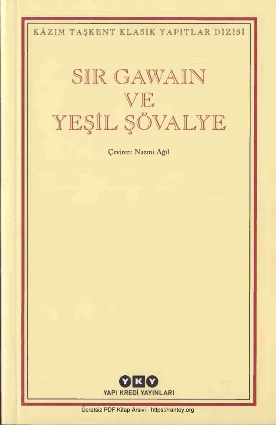 Gawain ve Yeşil Şövalye kapak görseli