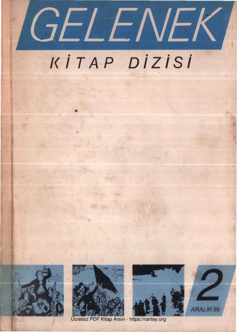Gelenek Kitap Dizisi 2 Aralık 1986 kapak görseli