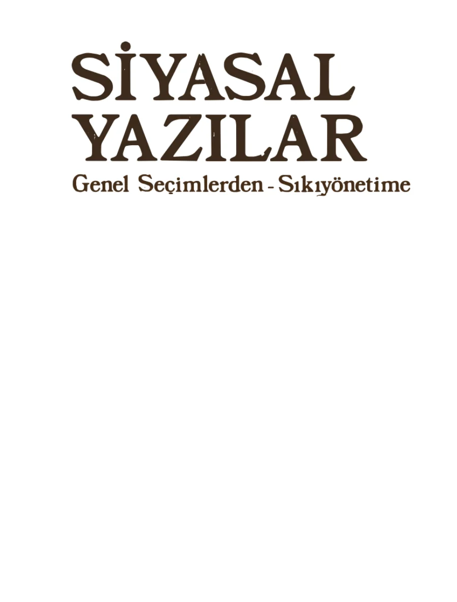 Genel Seçimlerden Sıkıyönetim Devrimci kitap kapağı