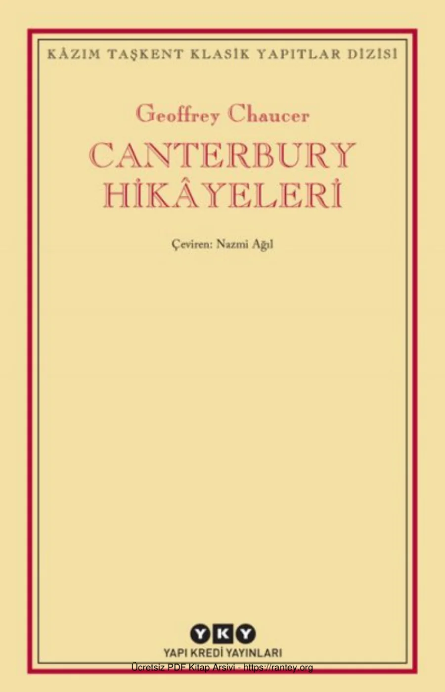 Geoffrey Chaucer Canterbury Hikayeleri kapak görseli