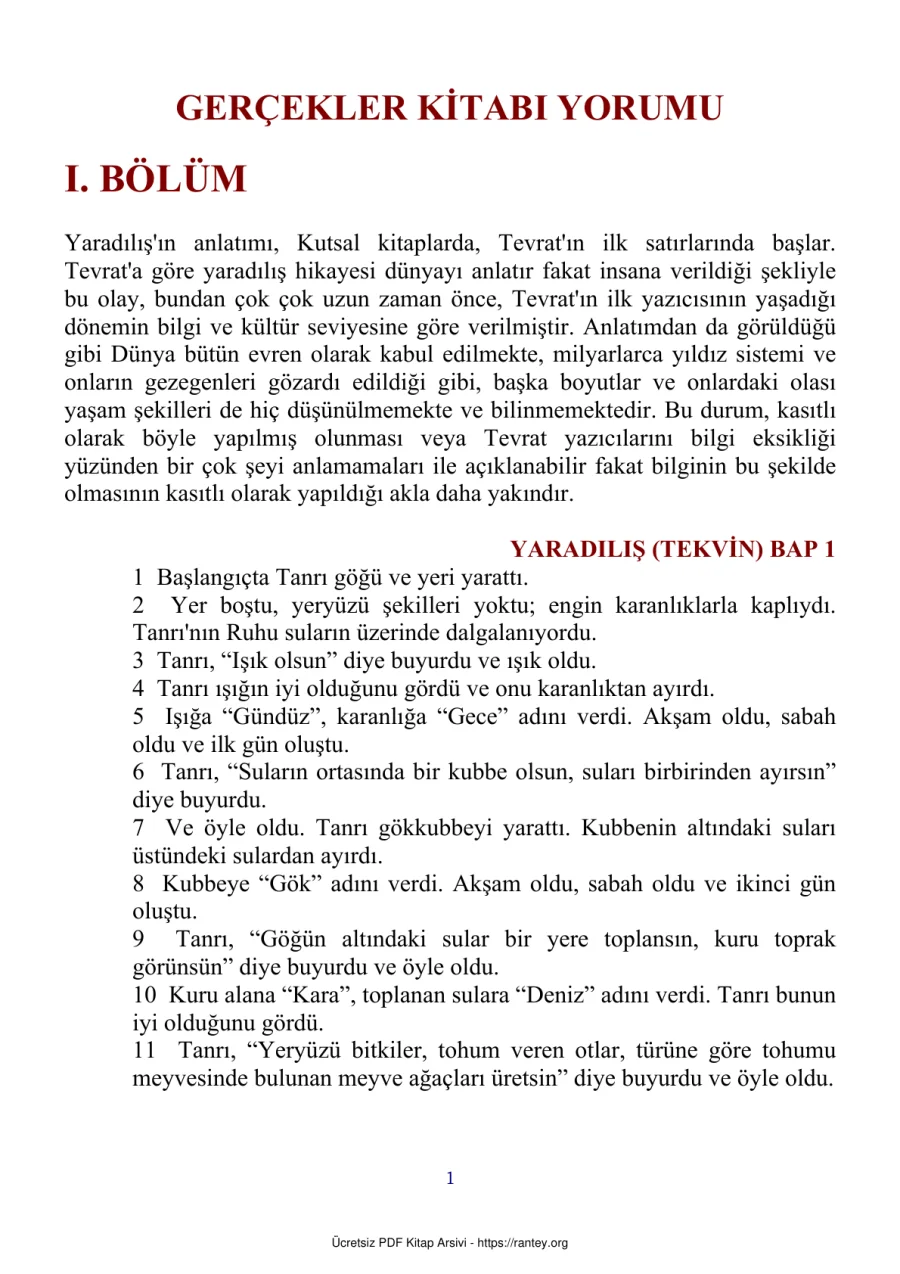 Gercekler Kitabi Yorumu kapak görseli