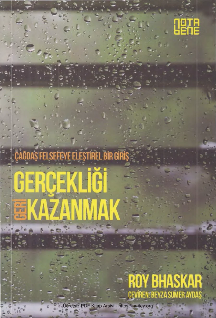 Gerçekliği Geri Kazanmak kapak görseli