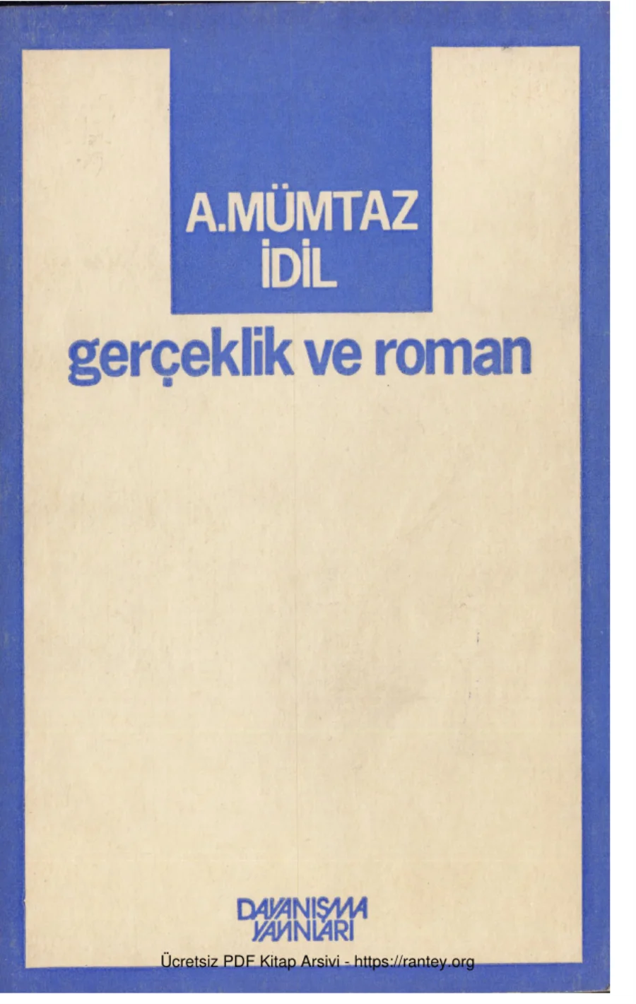 Gerçeklik ve Roman kapak görseli