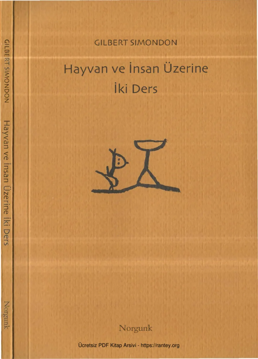 Gilbert Simondon Hayvan ve İnsan Üzerine İki Ders kapak görseli