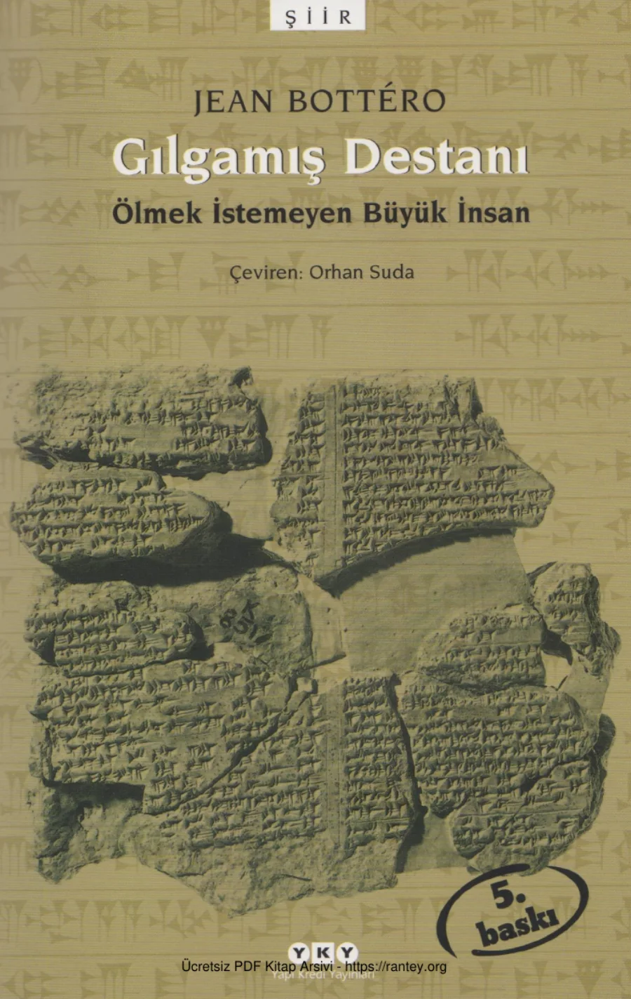 Gılgamış Destanı kapak görseli