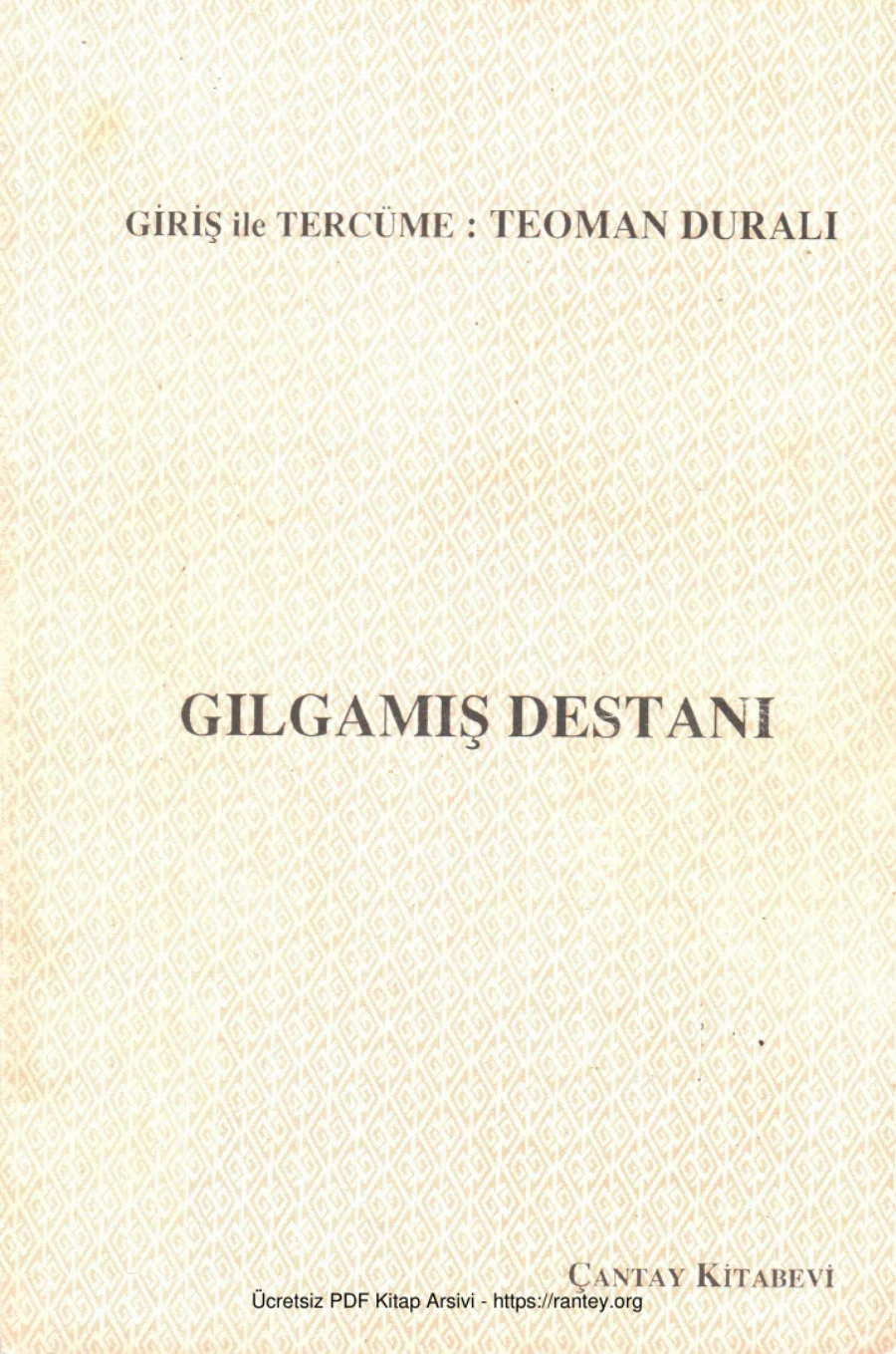 Gılgamış Destanı kapak görseli