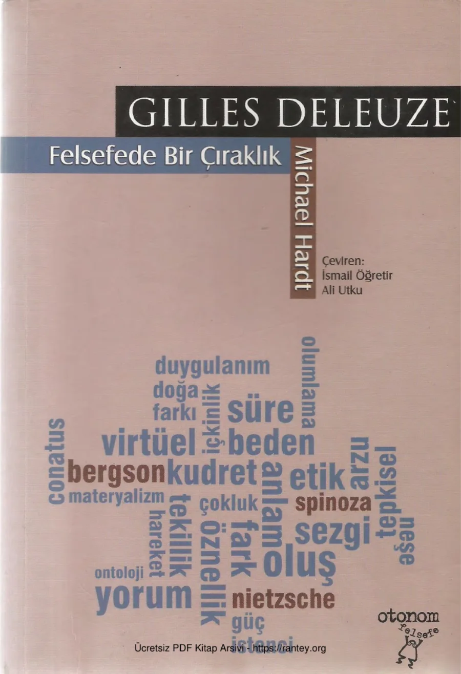 Gilles Deleuze Felsefede Bir Çıraklık kapak görseli