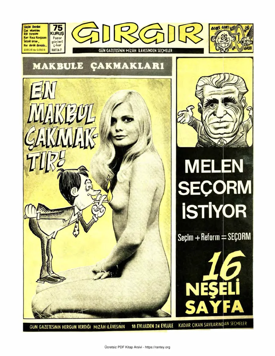 GırGır 1972 Sayı 007 kapak görseli
