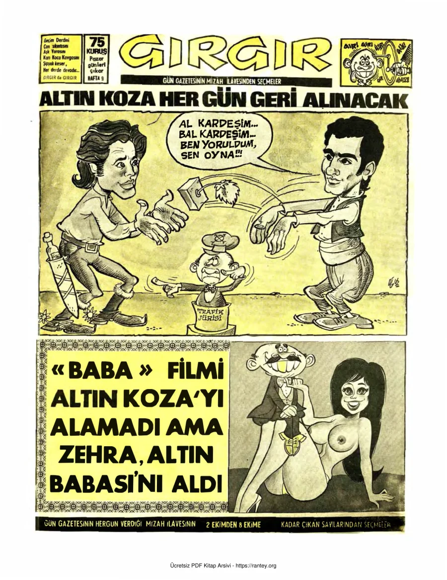 GırGır 1972 Sayı 009 kapak görseli