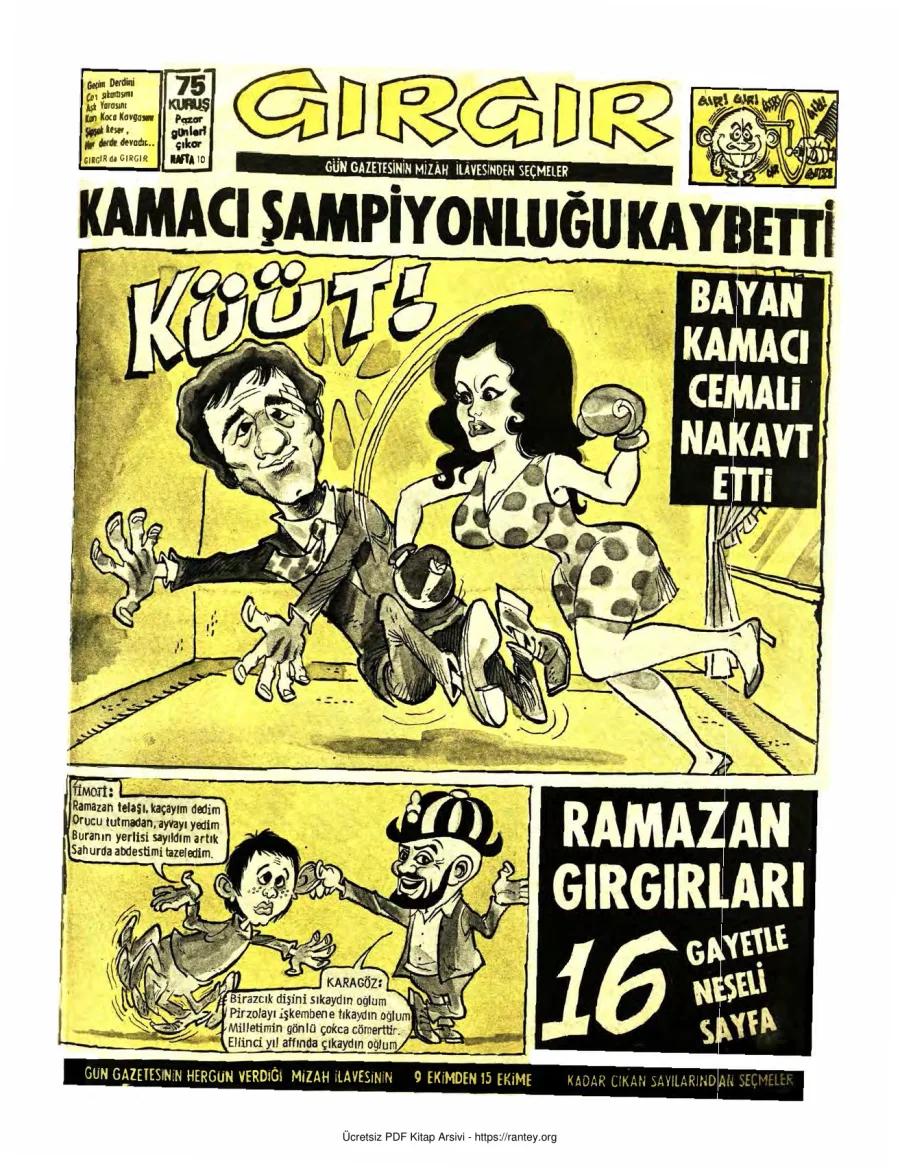 GırGır 1972 Sayı 010 kapak görseli