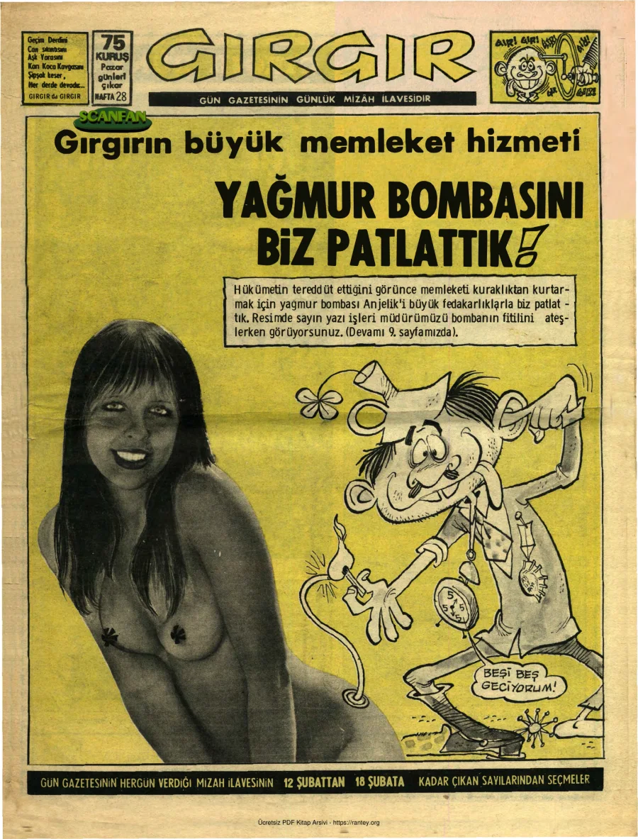 GırGır 1973 Sayı 028 kapak görseli