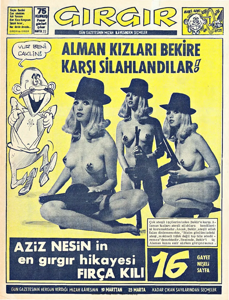 GırGır 1973 Sayı 033 kapak görseli