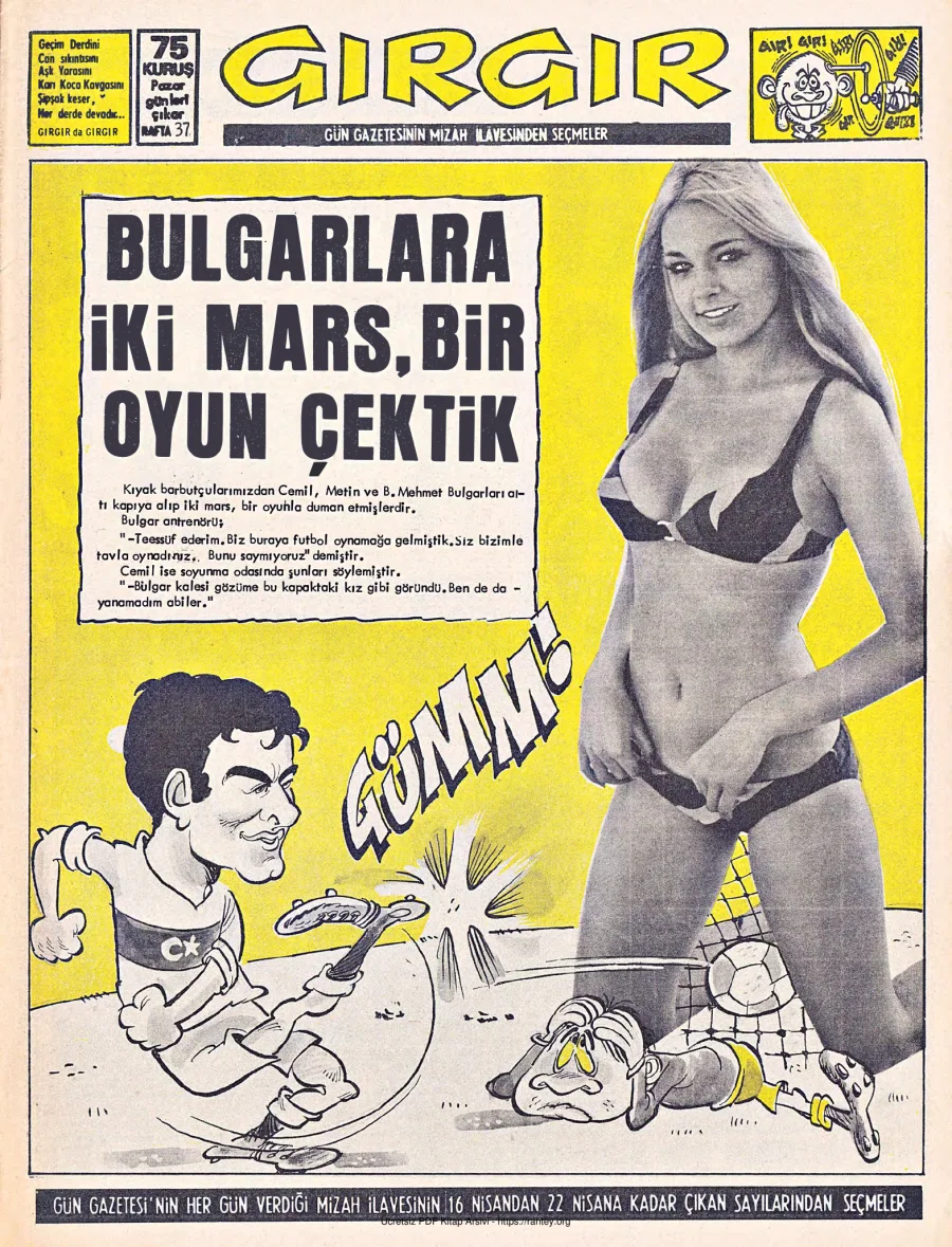 GırGır 1973 Sayı 037 kapak görseli