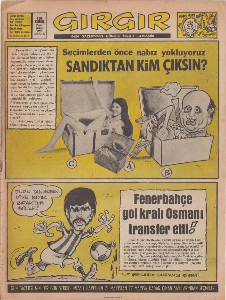 GırGır 1973 Sayı 042 kapak görseli