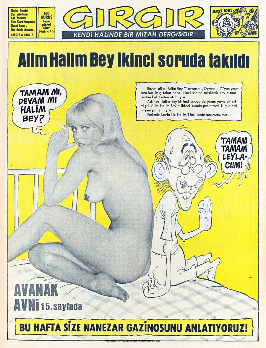 GırGır 1973 Sayı 050 kapak görseli
