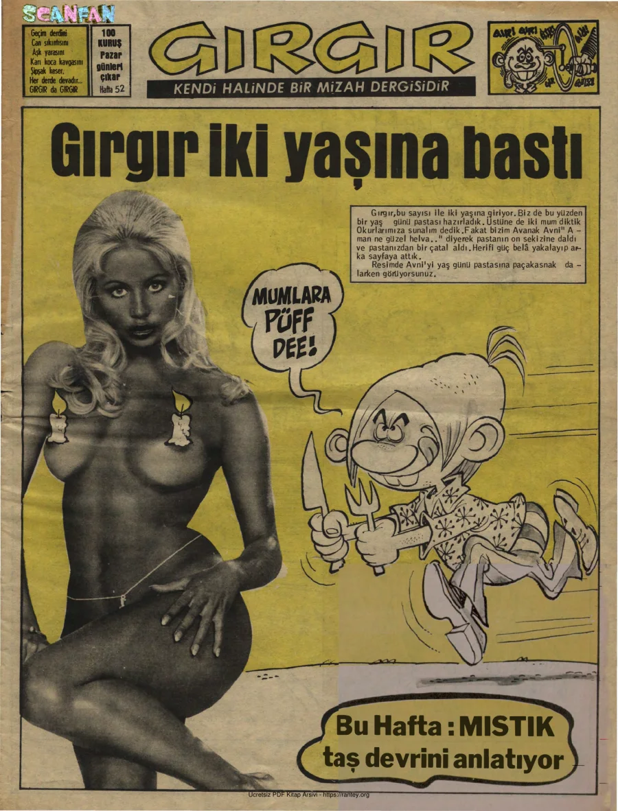 GırGır 1973 Sayı 052 kapak görseli