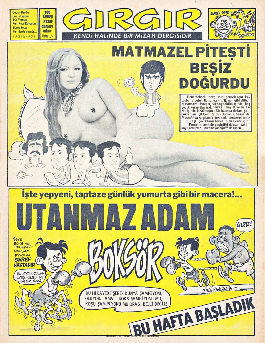 GırGır 1973 Sayı 059 kapak görseli