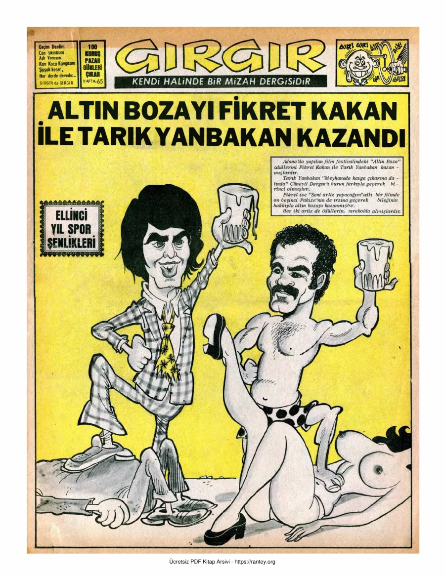 GırGır 1973 Sayı 065 kapak görseli