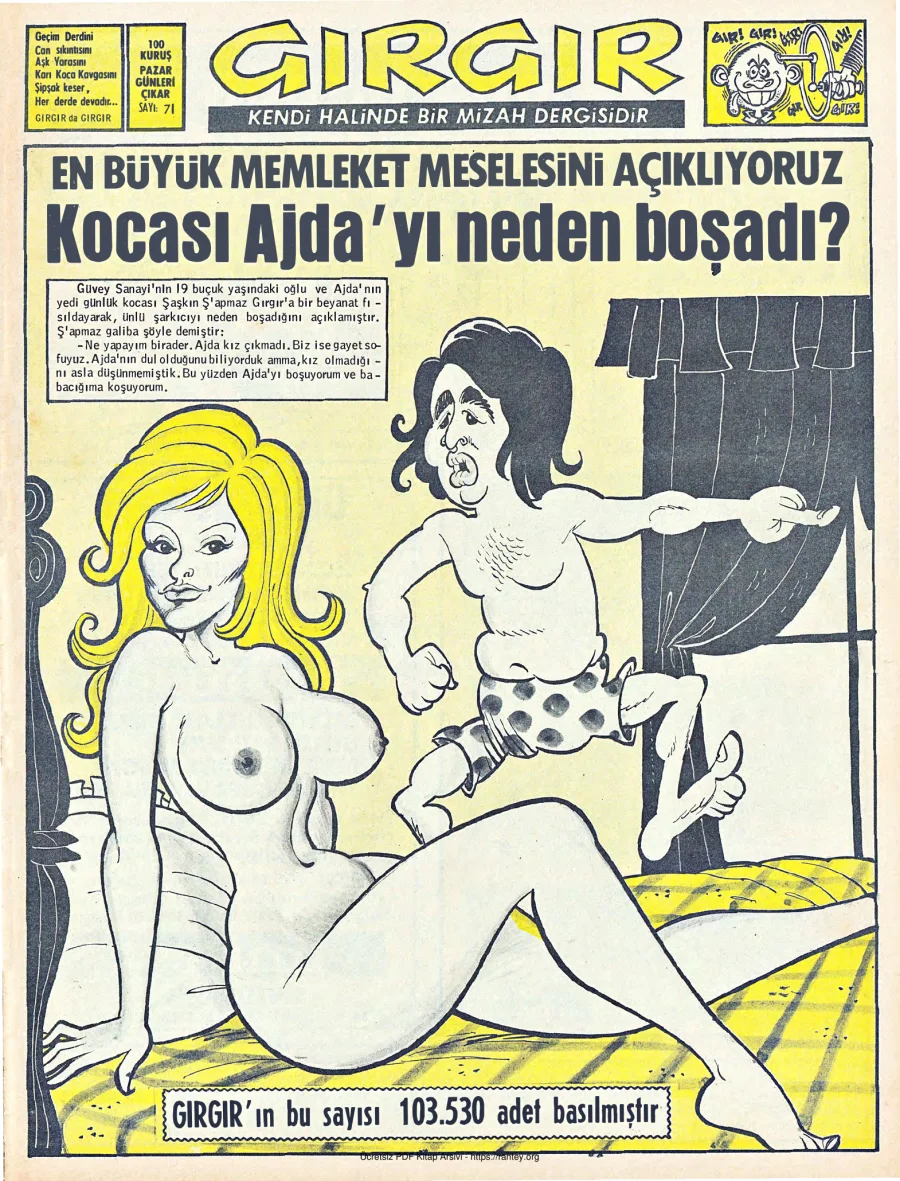 GırGır 1973 Sayı 071 kapak görseli