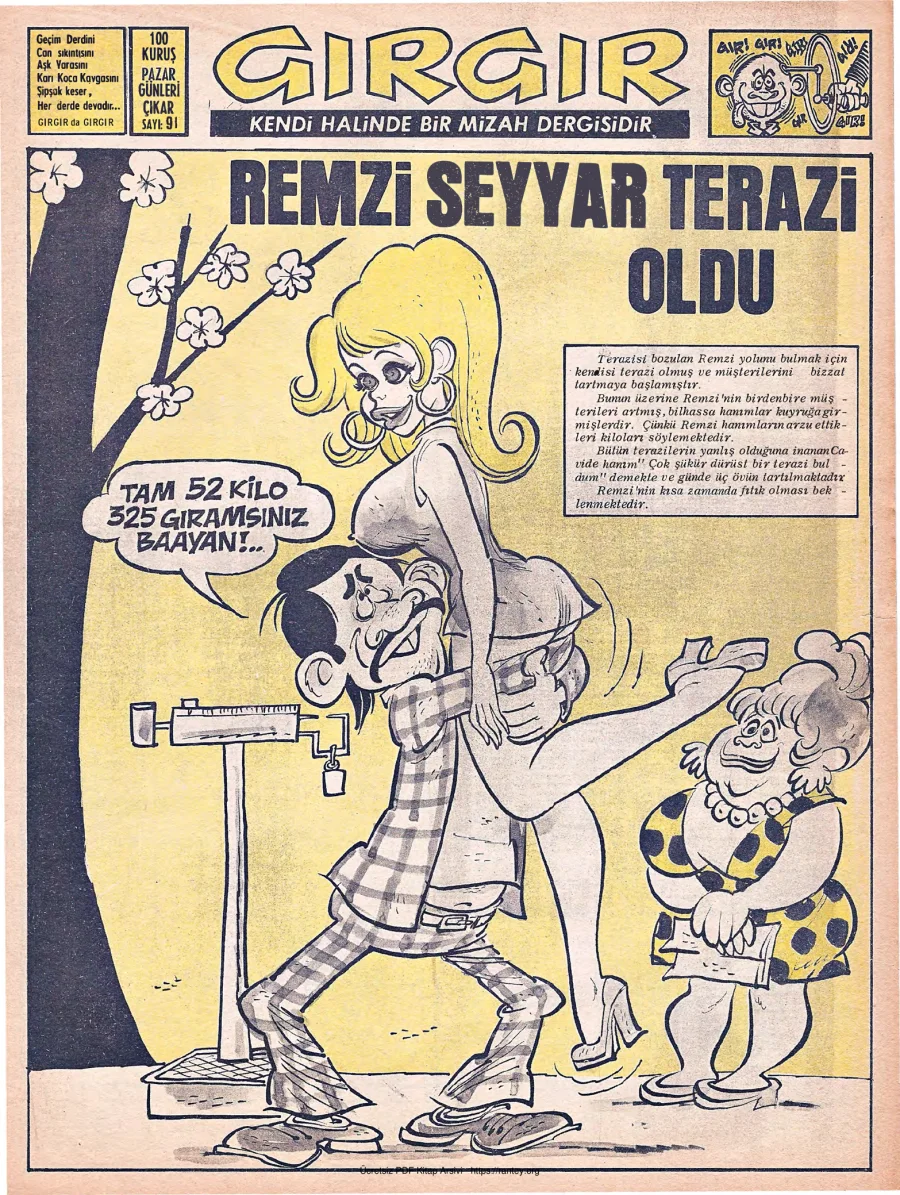 GırGır 1974 Sayı 091 kapak görseli