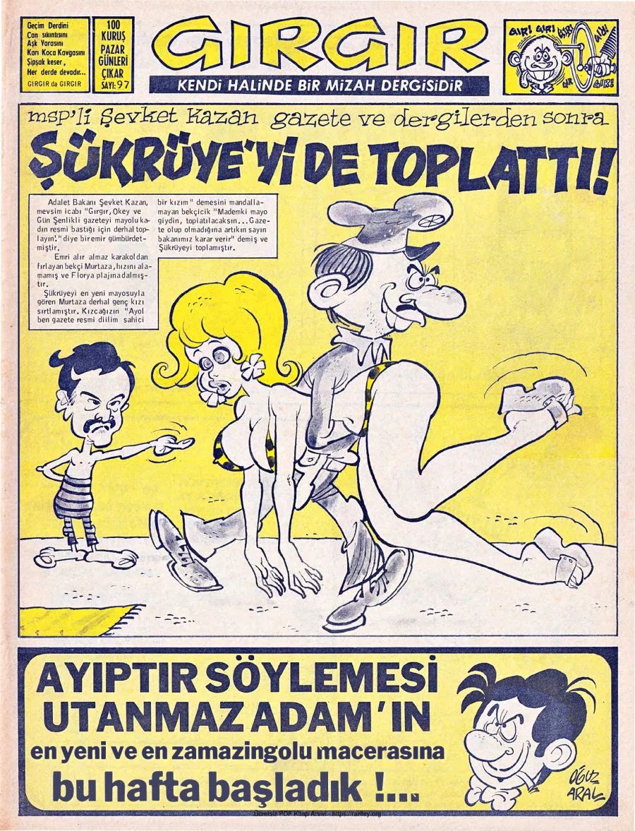GırGır 1974 Sayı 097 kapak görseli