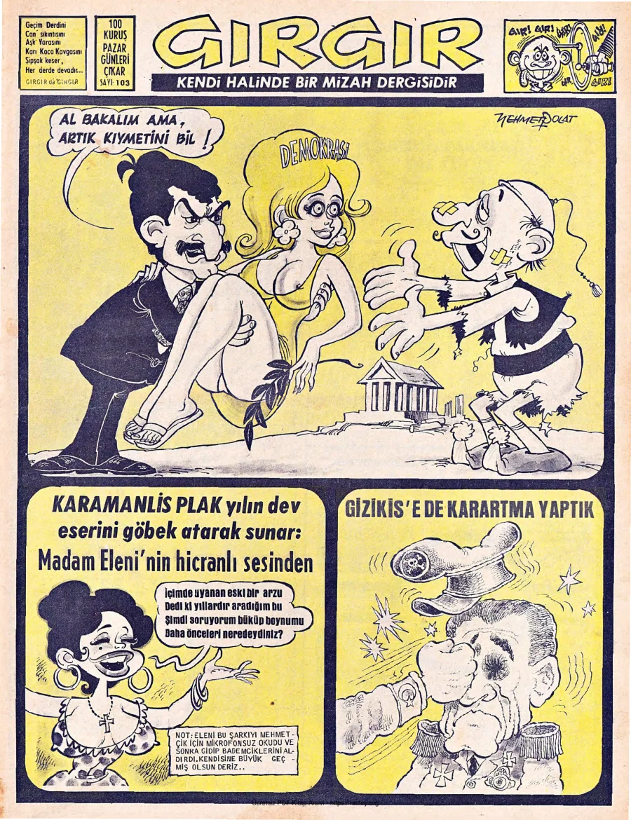 GırGır 1974 Sayı 103 kapak görseli