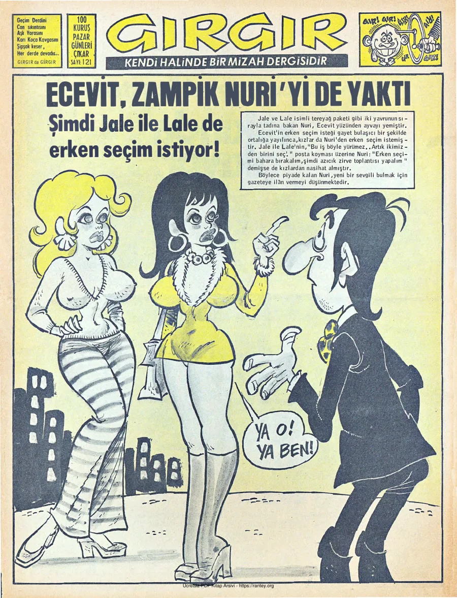GırGır 1974 Sayı 121 kapak görseli