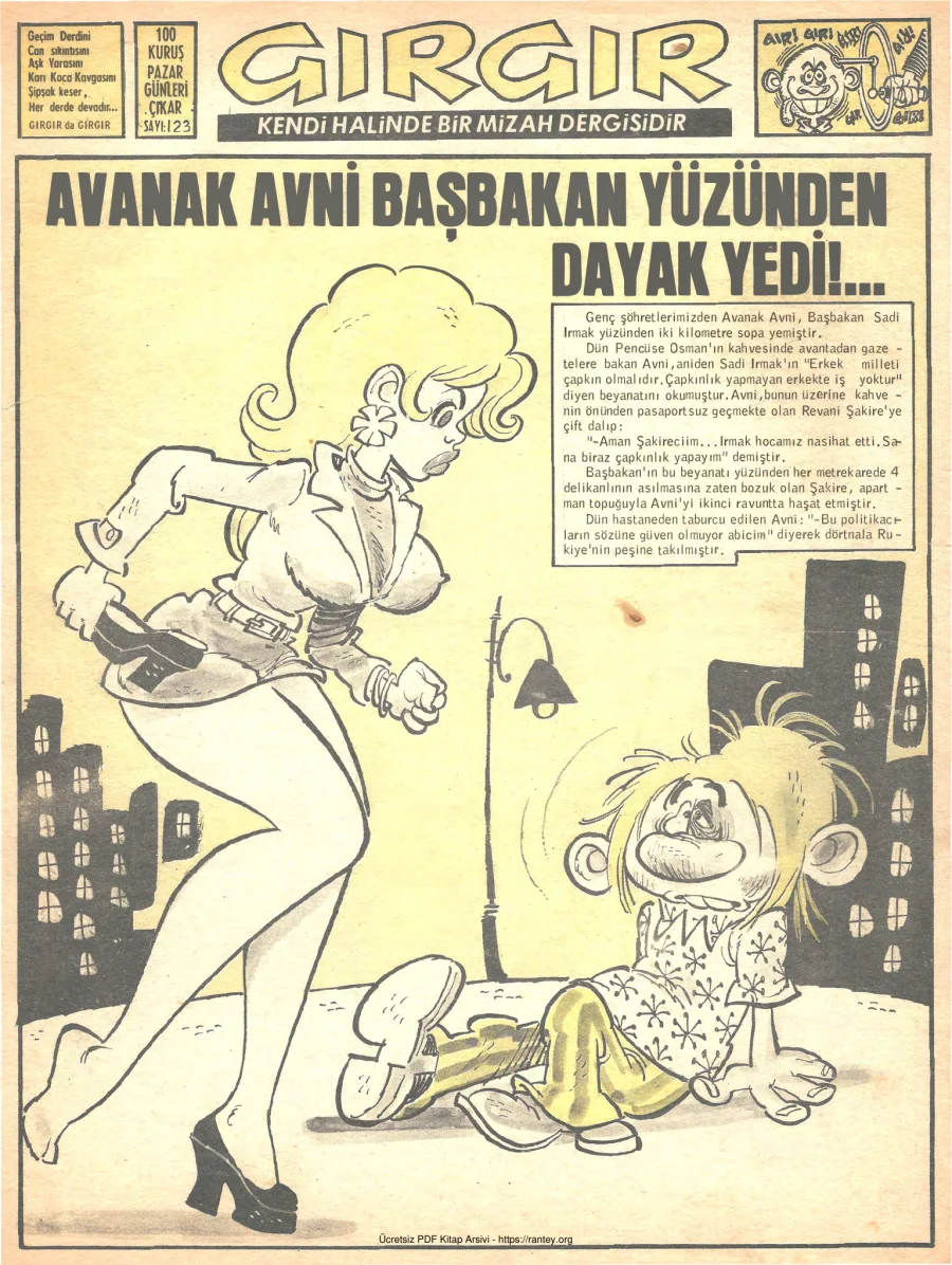 GırGır 1974 Sayı 123 kapak görseli