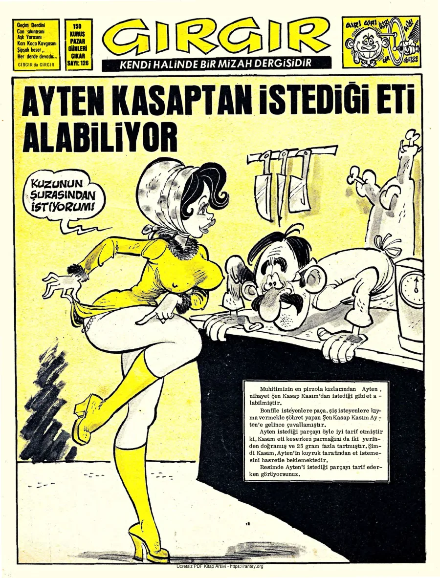 GırGır 1974 Sayı 126 kapak görseli