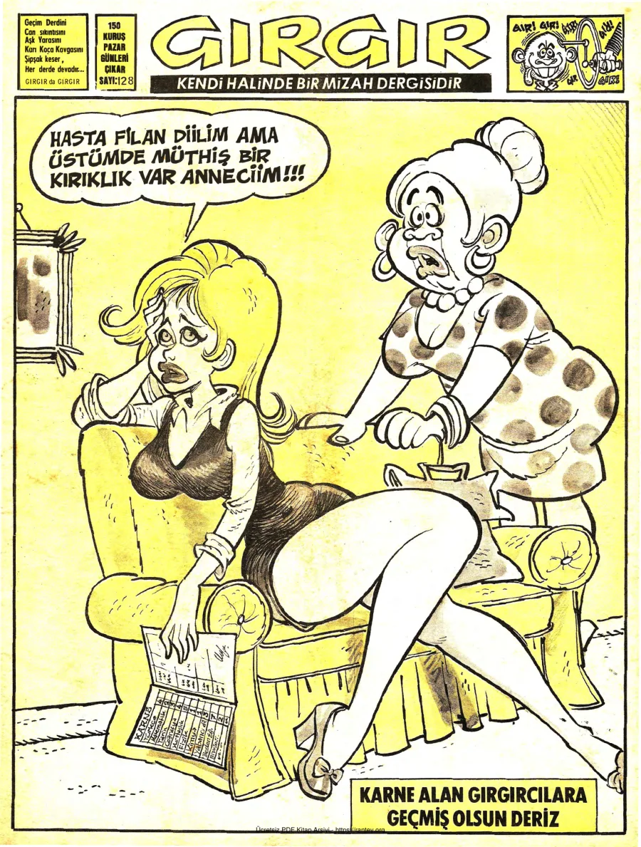 GırGır 1974 Sayı 128 kapak görseli