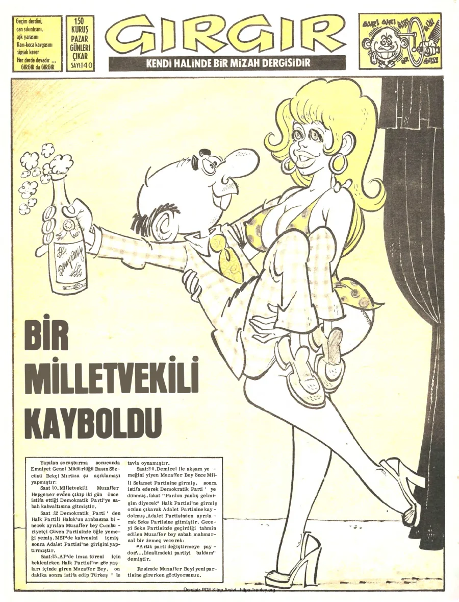 GırGır 1975 Sayı 140 kapak görseli