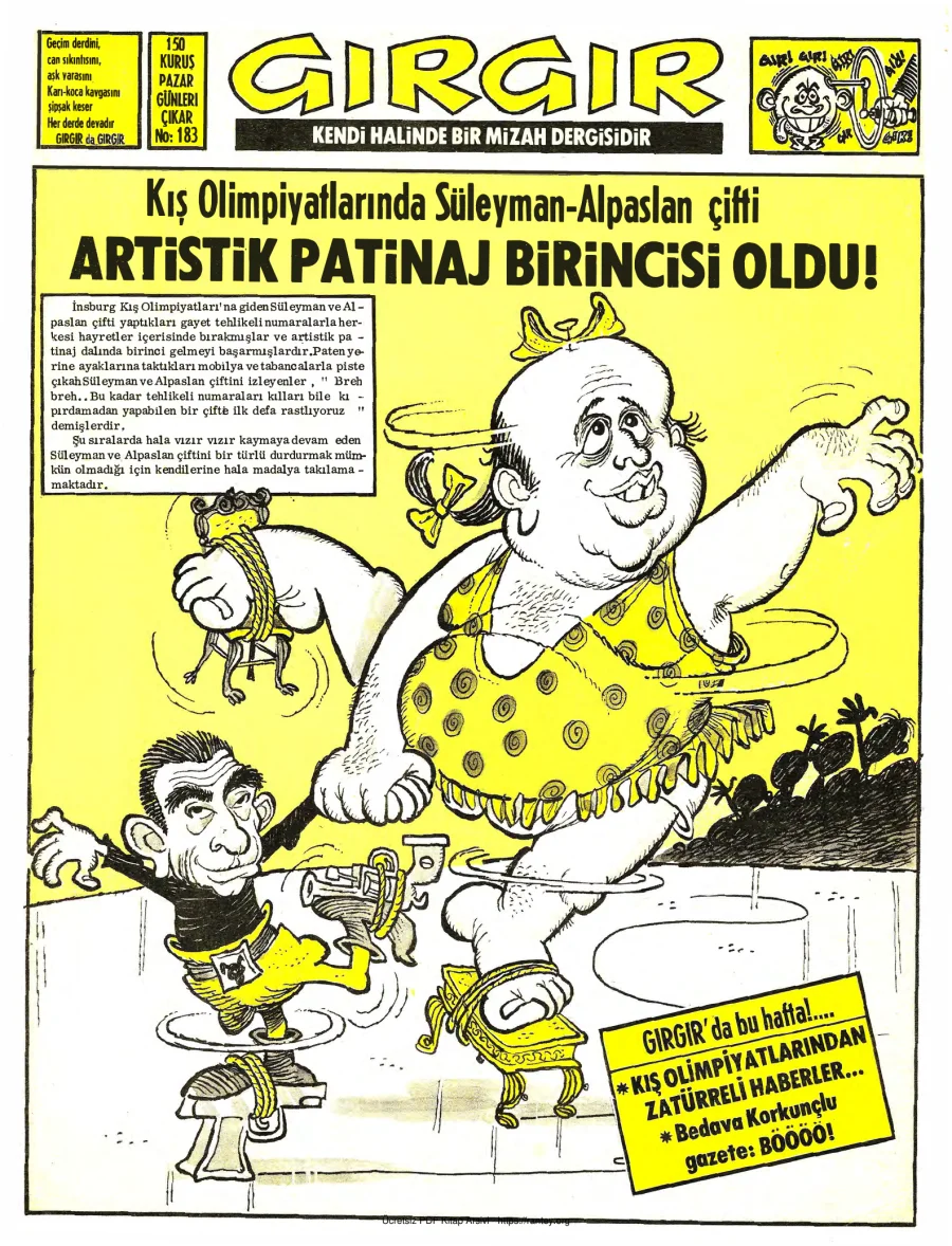 GırGır 1976 Sayı 183 kapak görseli