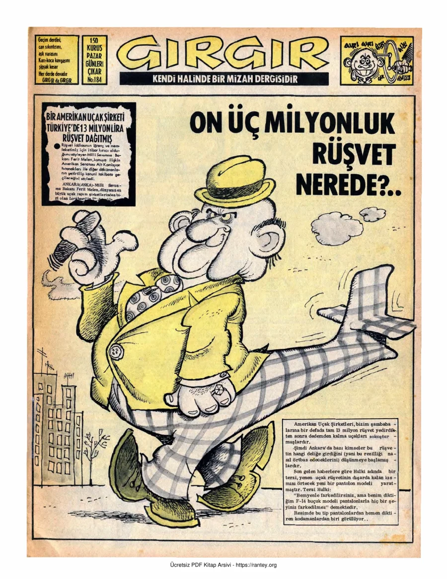GırGır 1976 Sayı 184 kapak görseli