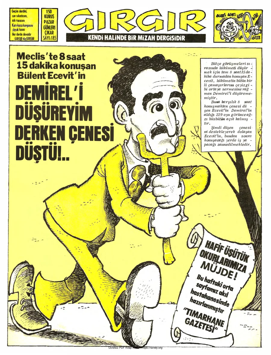 GırGır 1976 Sayı 185 kapak görseli