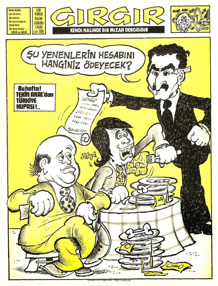 GırGır 1976 Sayı 186 kapak görseli