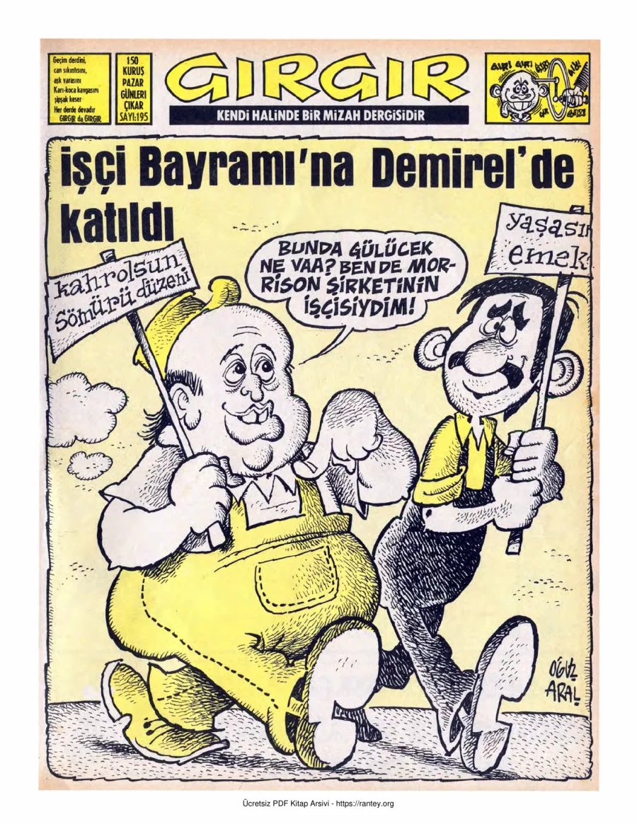 GırGır 1976 Sayı 195 kapak görseli