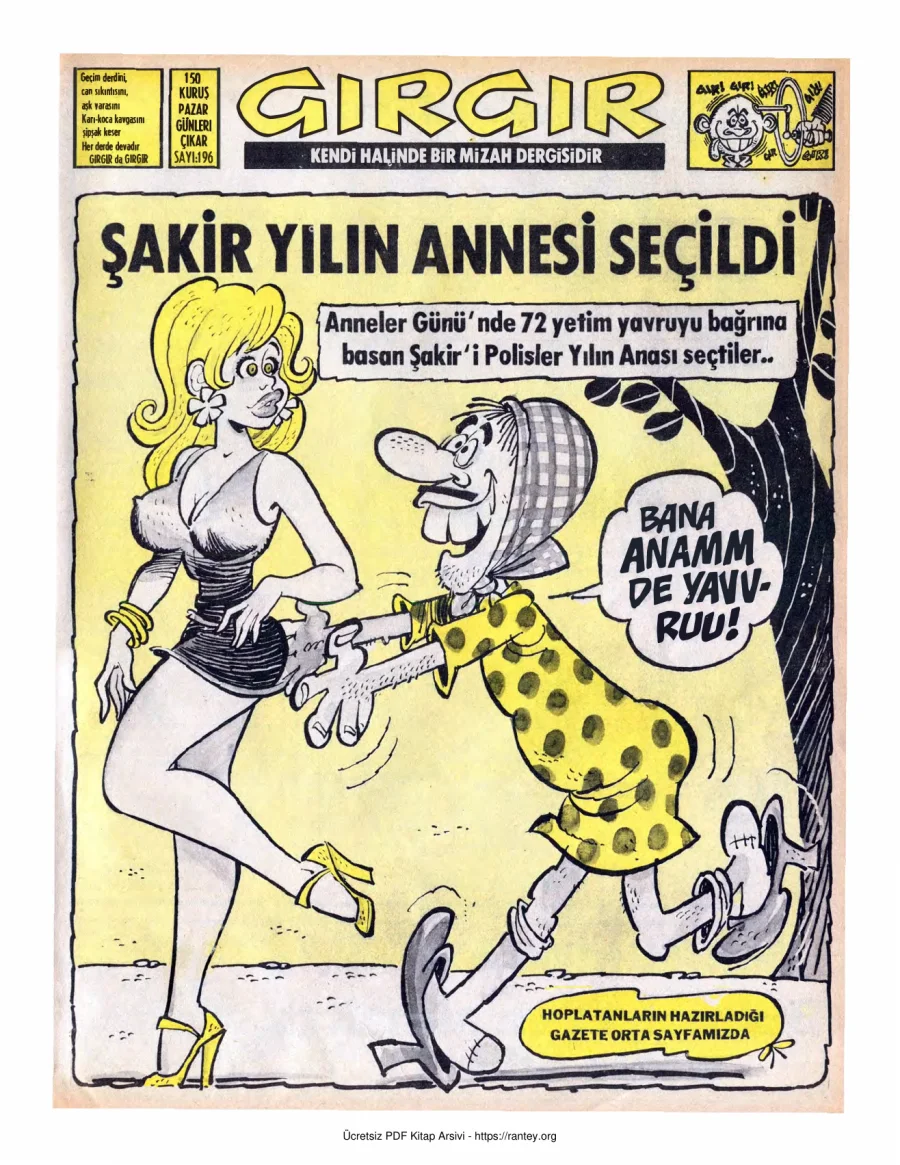 GırGır 1976 Sayı 196 kapak görseli