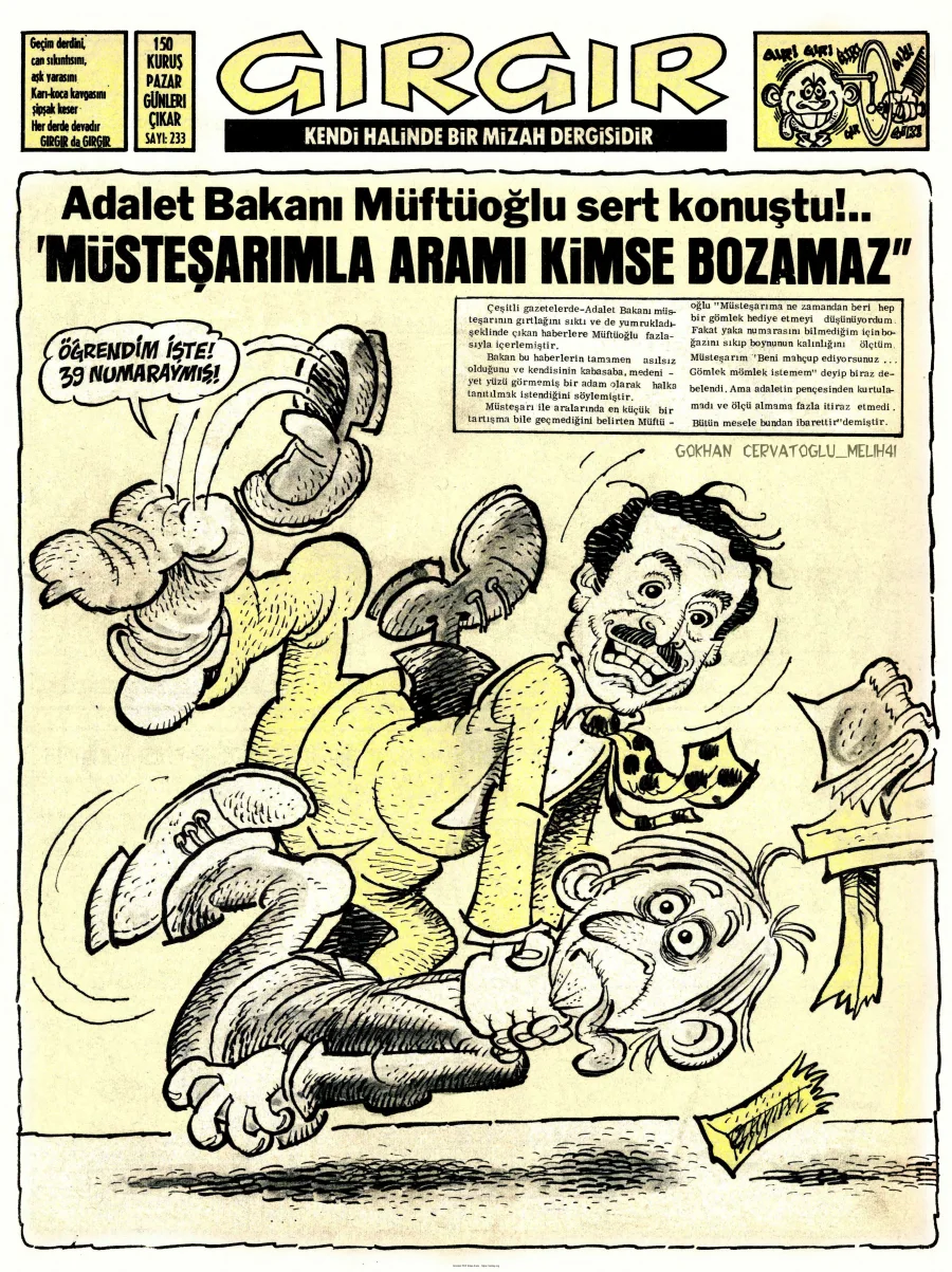 GırGır 1977 Sayı 233 kapak görseli