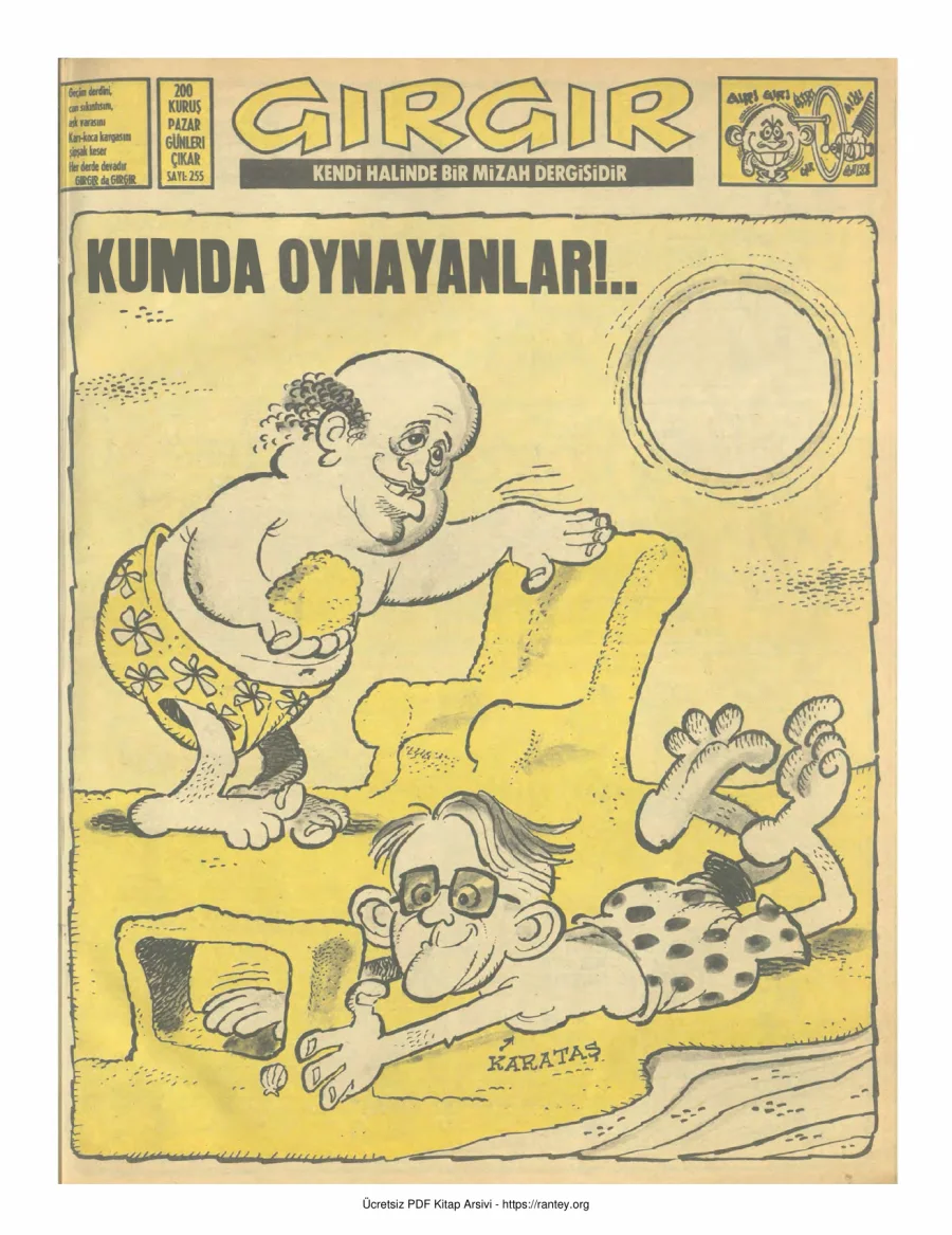 GırGır 1977 Sayı 255 kapak görseli