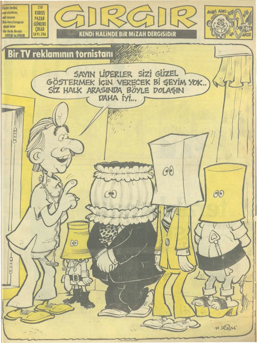 GırGır 1978 Sayı 296 kapak görseli