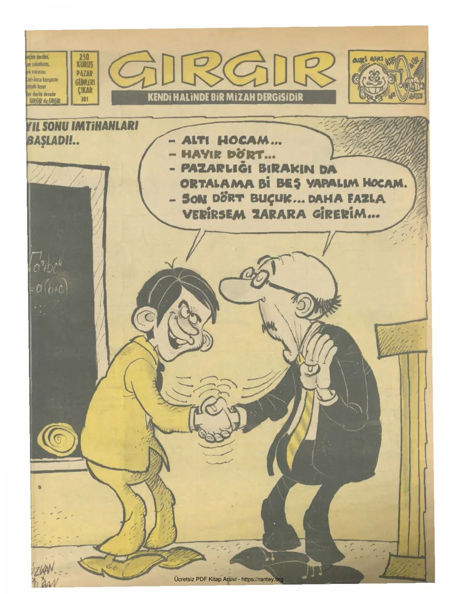 GırGır 1978 Sayı 301 kapak görseli