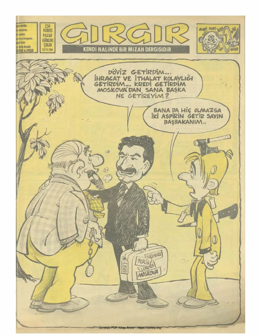 GırGır 1978 Sayı 306 kapak görseli