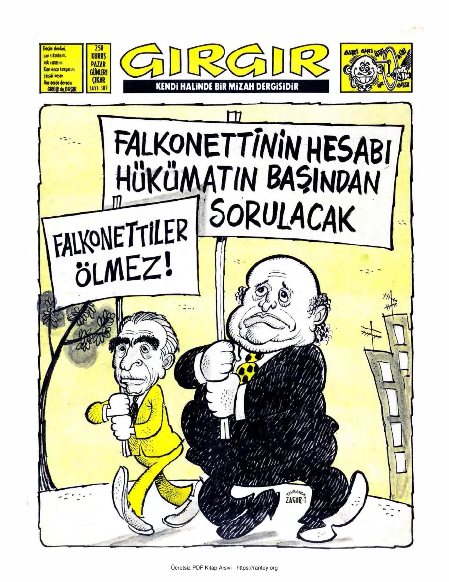 GırGır 1978 Sayı 307 kapak görseli