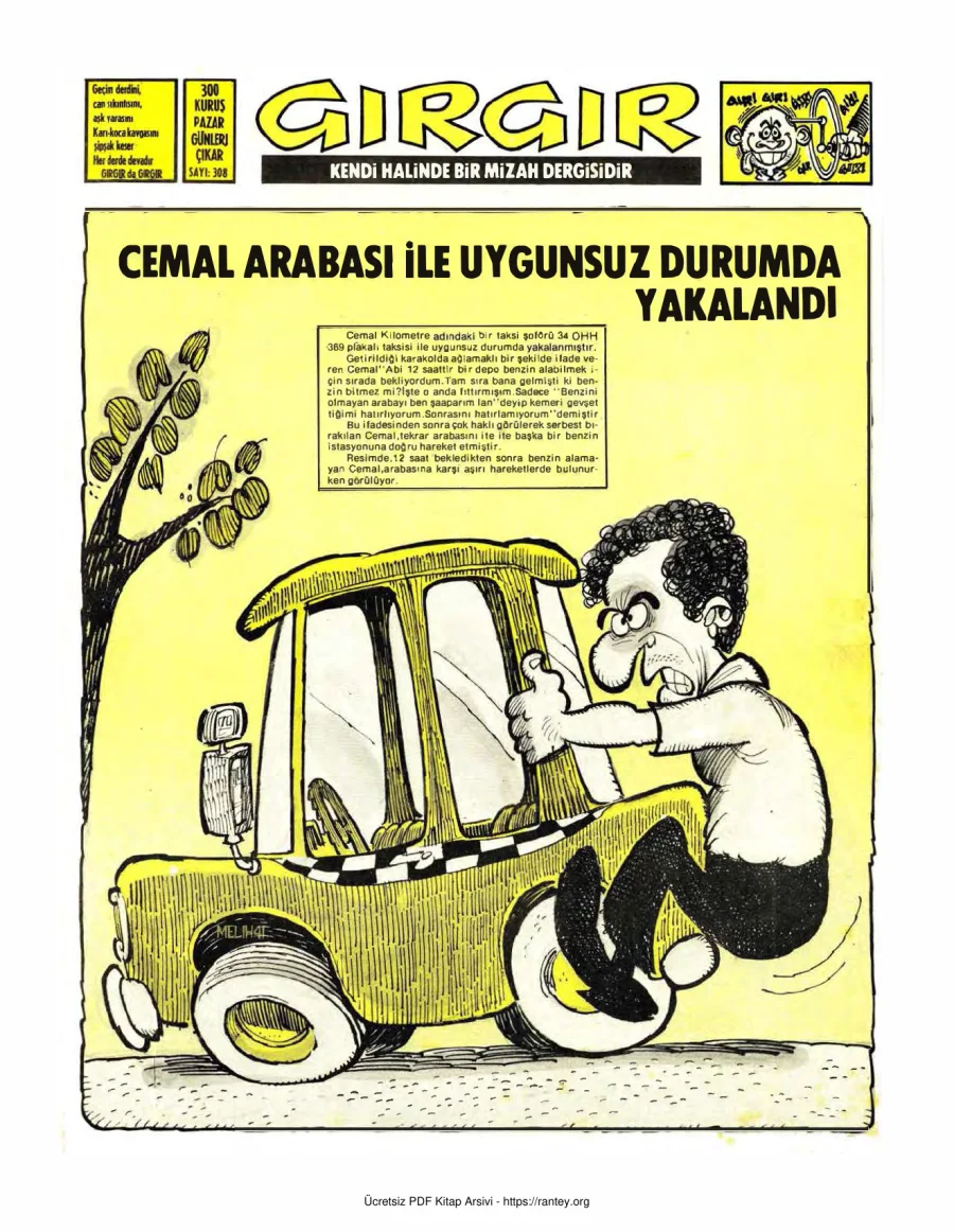 GırGır 1978 Sayı 308 kapak görseli