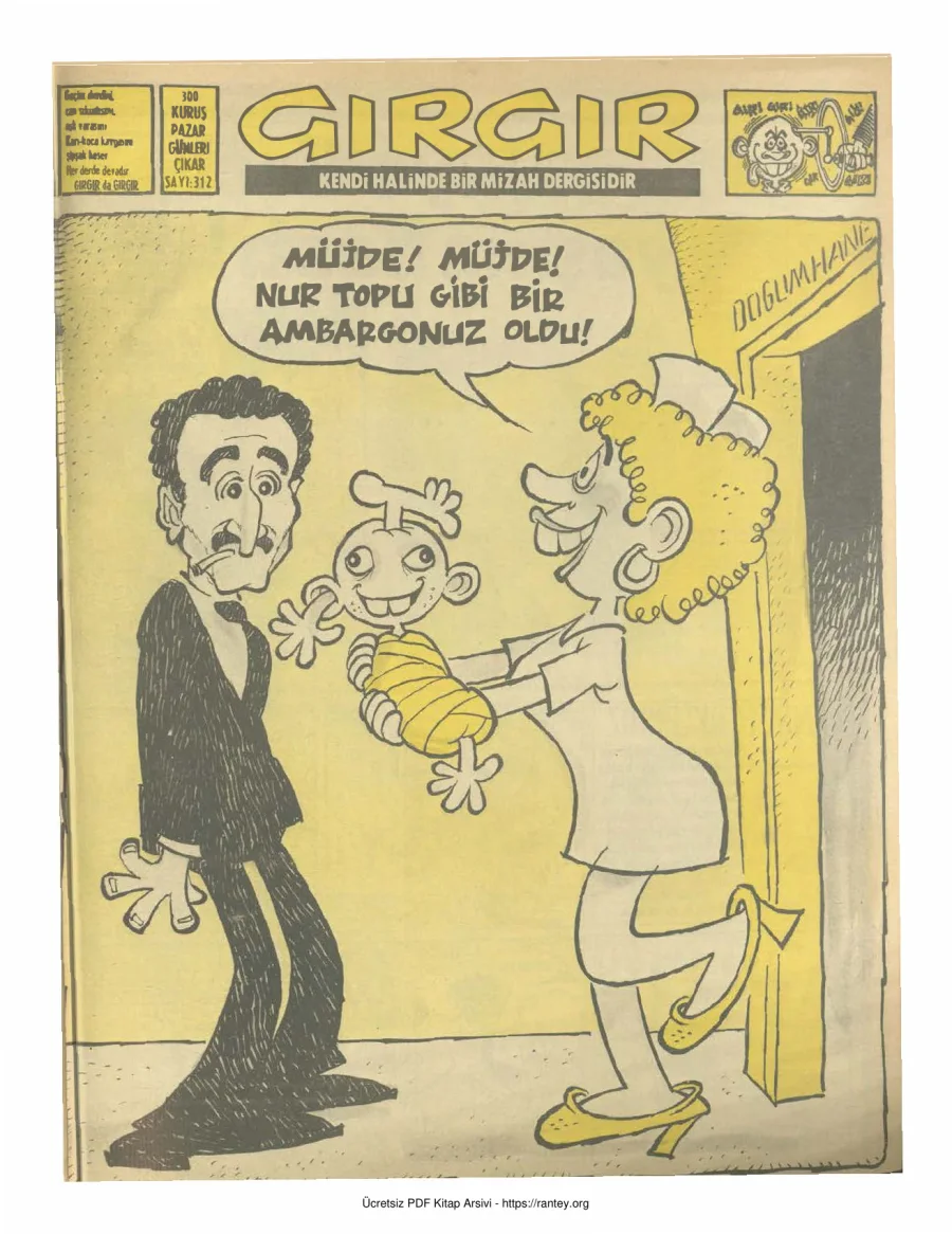 GırGır 1978 Sayı 312 kapak görseli